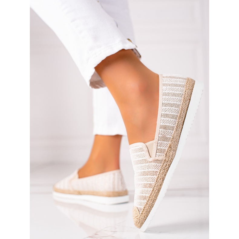 SHELOVET Espadrilles à enfiler beige 1 SHELOVET Espadrilles à enfiler beige 1