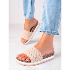 W. Potocki Chaussons Potocki tressés beige 1 W. Potocki Chaussons Potocki tressés beige 1