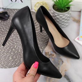 Escarpins sur talon noir Sergio Leone le noir 1