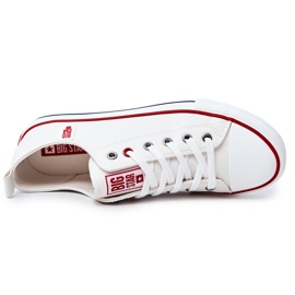 Baskets en cuir pour hommes Big Star JJ174069 Blanc blanche 1