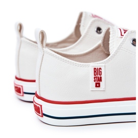 Baskets en cuir pour hommes Big Star JJ174069 Blanc 4