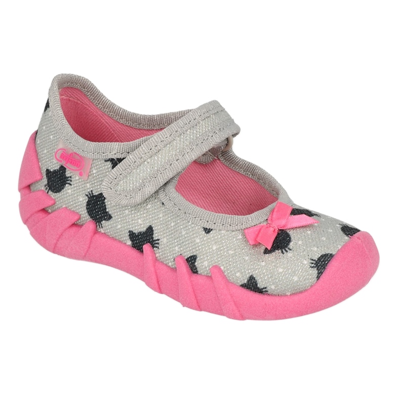 Befado chaussures pour enfants speedy 109N247 noir rose gris 1