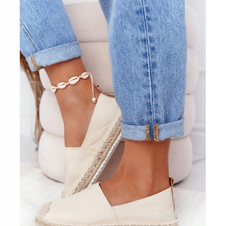 Espadrilles Sur Semelle Tressée Big Star HH274501 Beige 3