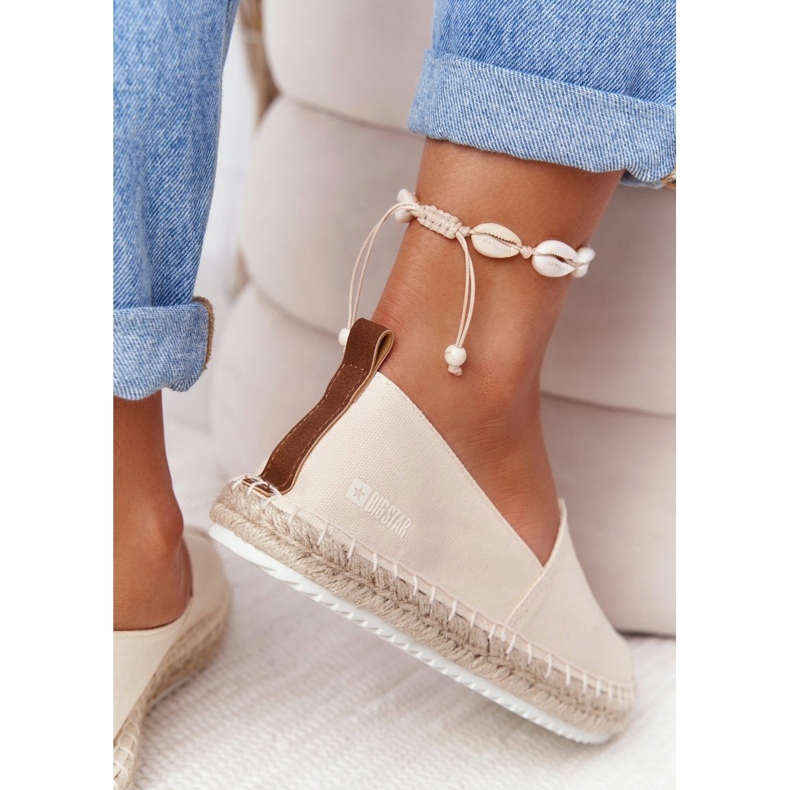 Espadrilles Sur Semelle Tressée Big Star HH274501 Beige 4