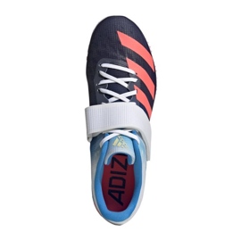 Adidas Adizero Chaussures de saut en hauteur GY0922 blanc noir rouge bleu 1