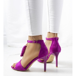 Sandales à talons hauts Bryant violettes 3