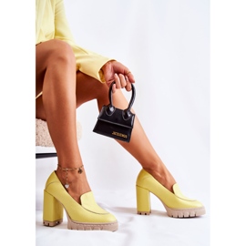 PA2 Escarpins à la mode sur une plate-forme Margott jaune massive 5
