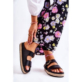 FB1 Pantoufles Penelope noires à la mode pour femmes le noir 2