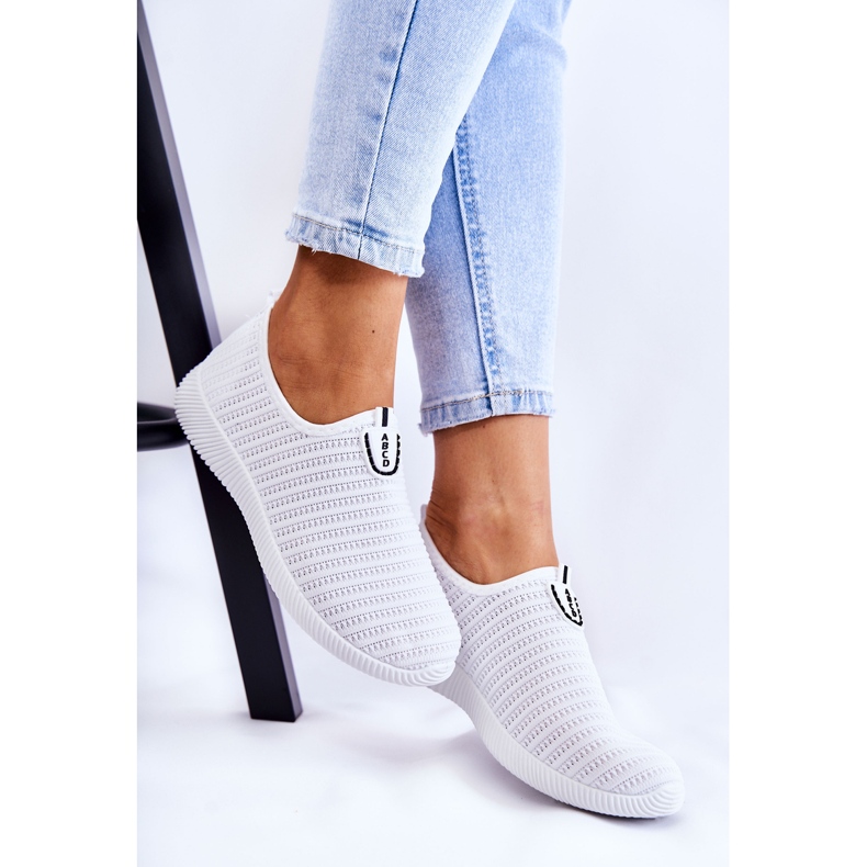 PG1 Chaussures Sport Femme Slip-On Blanc Charlien 2