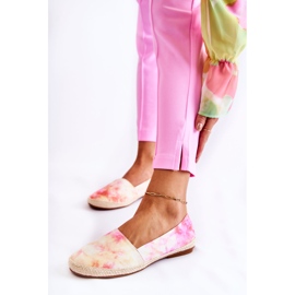 PG1 Espadrilles Slip-On Femme Rose-Jaune Santana beige 7