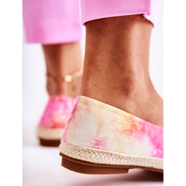 PG1 Espadrilles Slip-On Femme Rose-Jaune Santana beige 5
