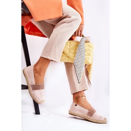 PG1 Espadrilles Slip-on Femme Avec Cubic Zirconia Rose Massal 5