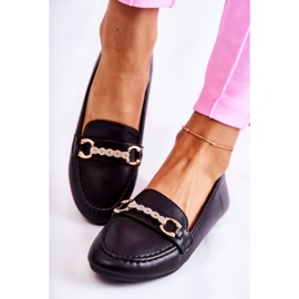 PG1 Mocassins en cuir noir pour femmes de Godley 1