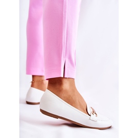 PG1 Mocassins en Cuir Blanc pour Femme Godley 2