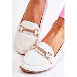 PG1 Mocassins en Cuir Blanc pour Femme Godley 1