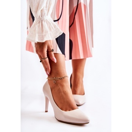 Sergio Leone Escarpins Classiques En Cuir Gris Clair Magiquement 1 Sergio Leone Escarpins Classiques En Cuir Gris Clair Magiquement 1