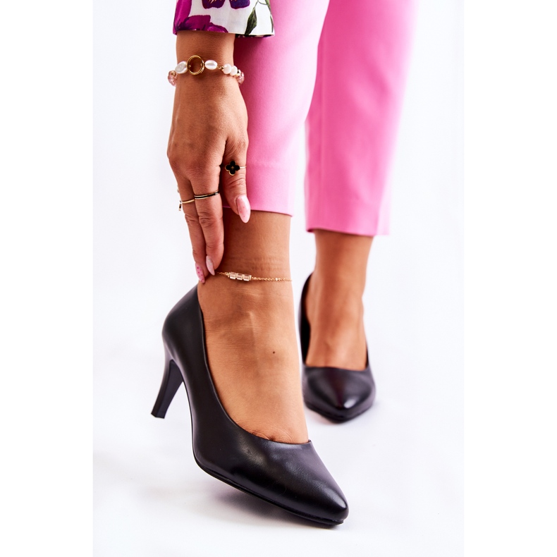 Sergio Leone Escarpins noirs classiques pour femmes Semprella le noir 1 Sergio Leone Escarpins noirs classiques pour femmes Semprella le noir 1