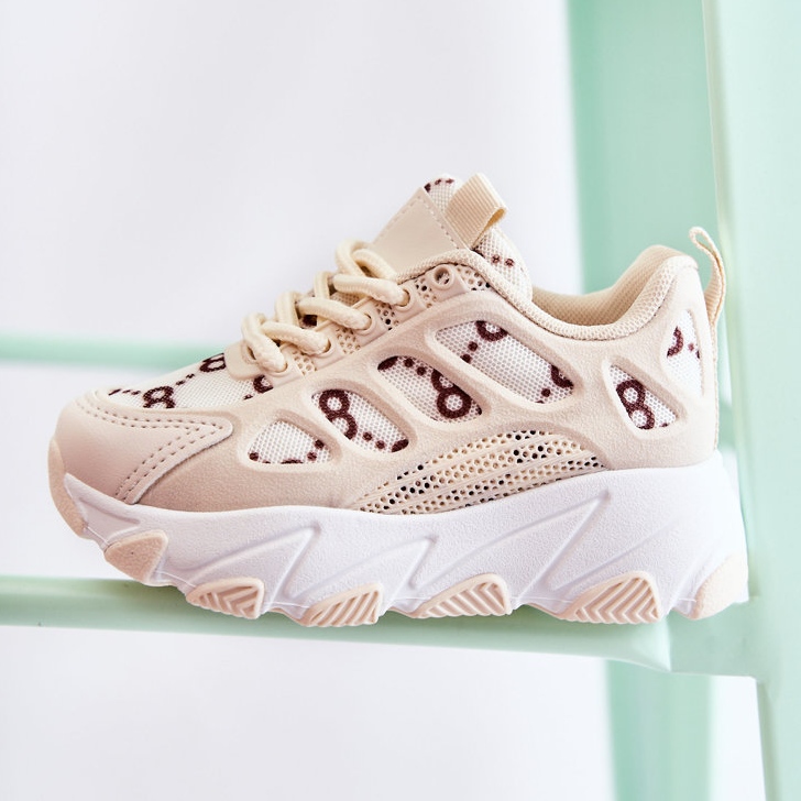 FR1 Chaussures de sport enfant Beige Dalia brun 2