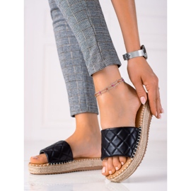 SHELOVET Tongs plateforme le noir 1 SHELOVET Tongs plateforme le noir 1