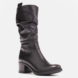 Marco Shoes Bottes en cuir noir 0812b-001-3 le noir 1