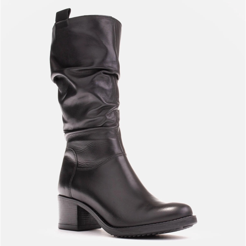Marco Shoes Bottes en cuir noir 0812b-001-3 1