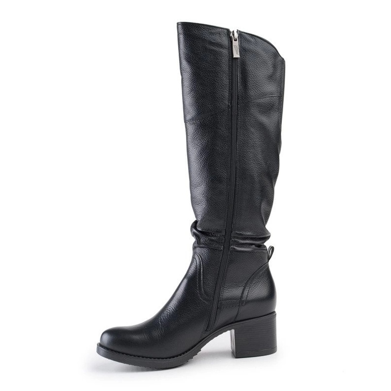Marco Shoes Bottines en cuir naturel noir 1
