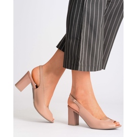 Marco Shoes 1177P sandales roses avec de l'or 2