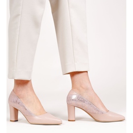 Marco Shoes Escarpins pour femmes de couleur rose poudré 1 Marco Shoes Escarpins pour femmes de couleur rose poudré 1