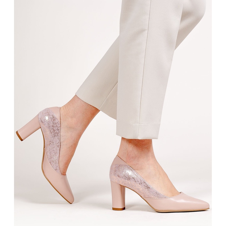 Marco Shoes Escarpins pour femmes de couleur rose poudré 2 Marco Shoes Escarpins pour femmes de couleur rose poudré 2