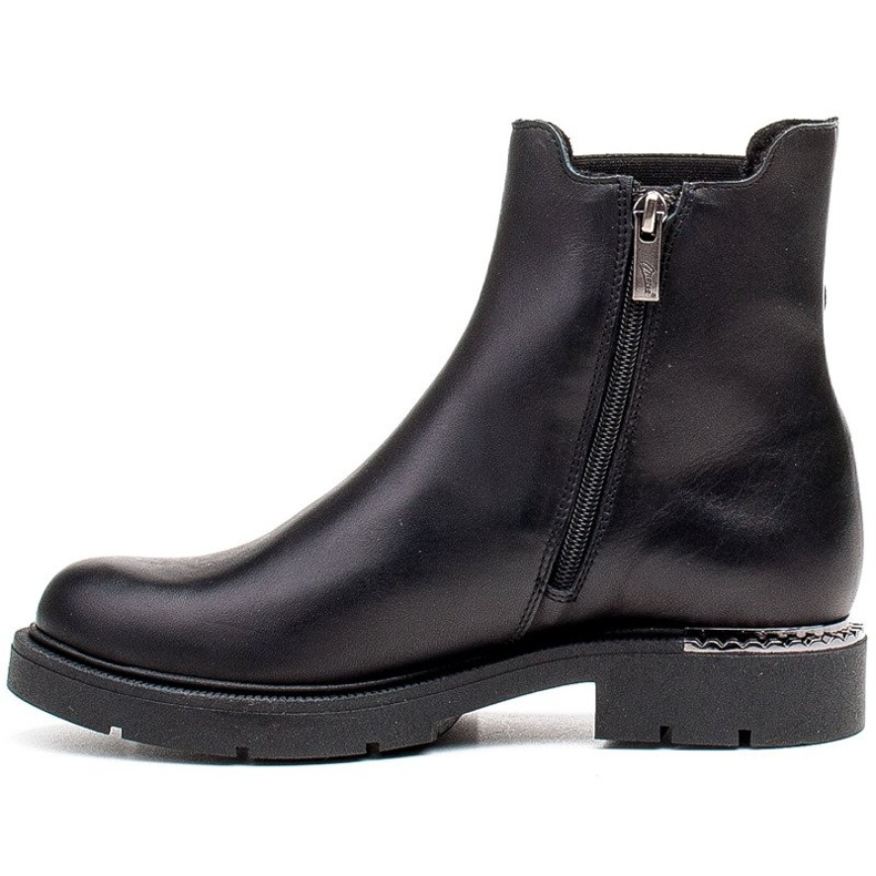 Marco Shoes Bottines Chelsea femme Marco à boucle et caoutchouc noir 2