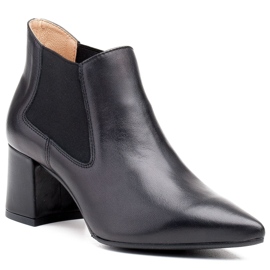 Marco Shoes Bottines fines et basses 1325B avec caoutchouc noir 1