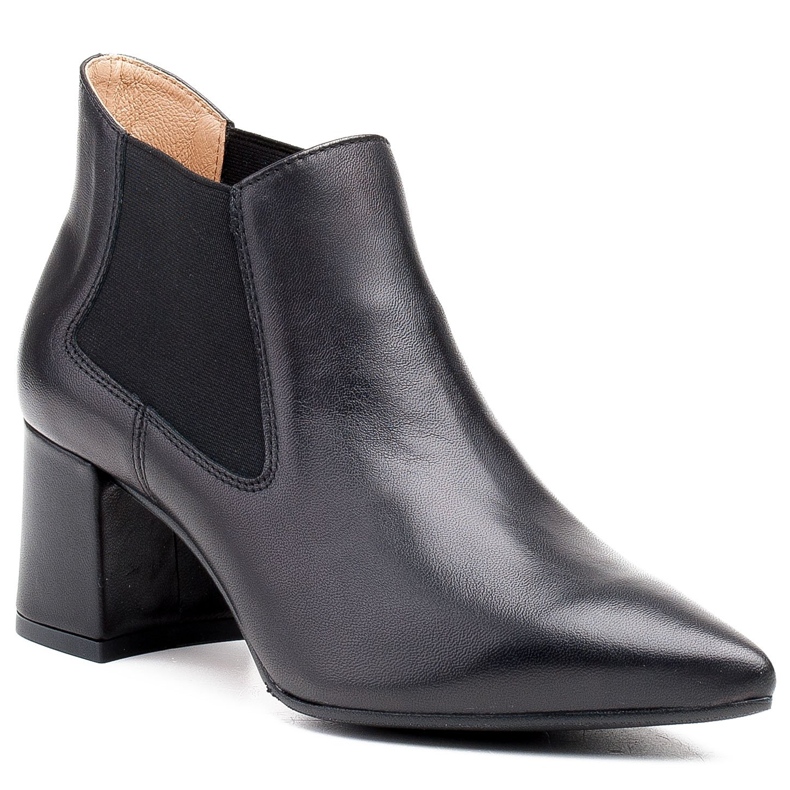 Marco Shoes Bottines fines et basses 1325B avec caoutchouc noir 1