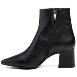 Marco Shoes Bottes noires 1367B en cuir véritable 2