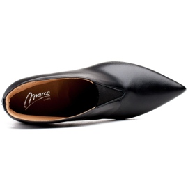 Marco Shoes Bottines 1460B slim en cuir noir avec tige en caoutchouc le noir 5