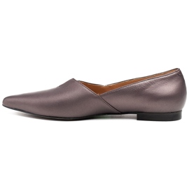 Marco Shoes Ballerines avec une découpe dans une nuance de gris chaud 2