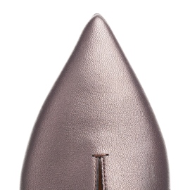 Marco Shoes Ballerines avec une découpe dans une nuance de gris chaud 4