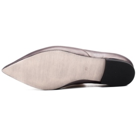 Marco Shoes Ballerines avec une découpe dans une nuance de gris chaud 6