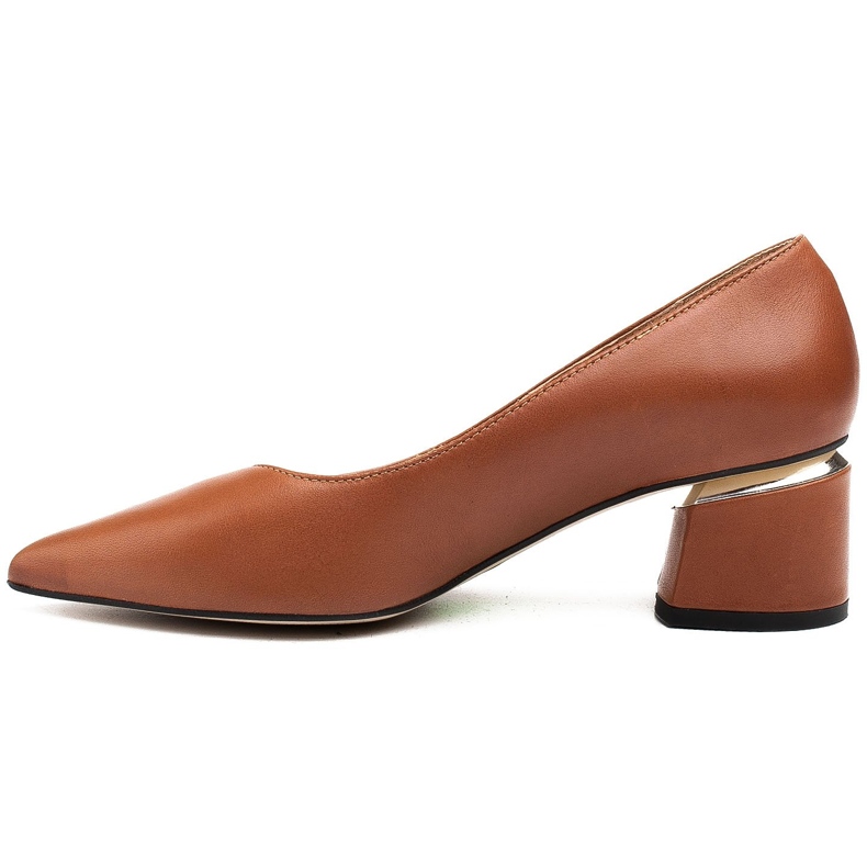 Marco Shoes Escarpins marron 1450P Marco avec or au talon brun 2