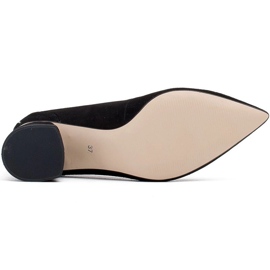 Marco Shoes Escarpins en daim noir à motif floral le noir 5