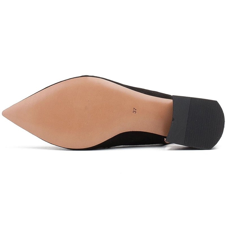 Marco Shoes Sandales en daim noir à jets décoratifs 1