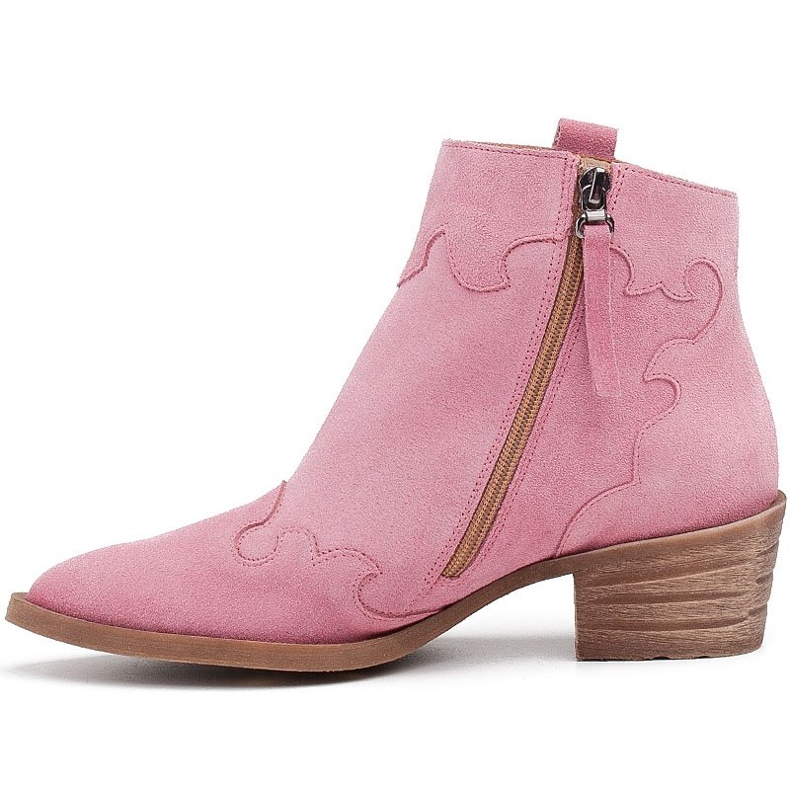 Marco Shoes Boots en daim naturel rose sans isolation 2