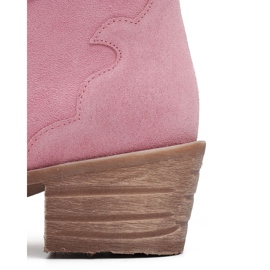 Marco Shoes Boots en daim naturel rose sans isolation 4