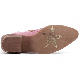 Marco Shoes Boots en daim naturel rose sans isolation 6