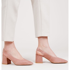 Marco Shoes 1501P sandales saumon avec bride et caoutchouc rose 1