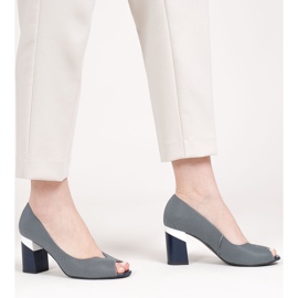 Marco Shoes Escarpins rayés bleu marine 1636P 1 Marco Shoes Escarpins rayés bleu marine 1636P 1