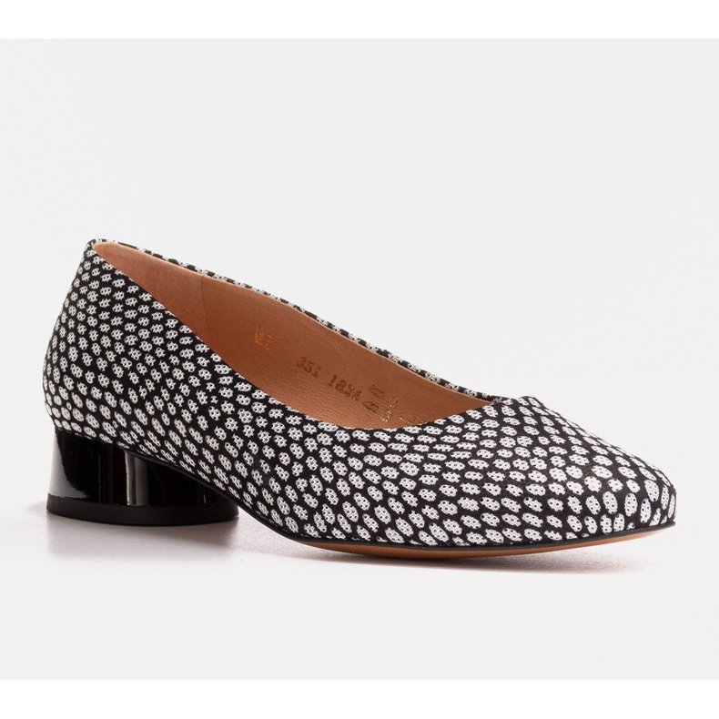 Marco Shoes Ballerines à motifs noir et blanc 1