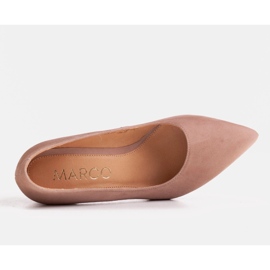 Marco Shoes Escarpins en peau de chamois beige 2 Marco Shoes Escarpins en peau de chamois beige 2