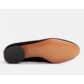 Marco Shoes Escarpins en daim noir avec ornement le noir 3