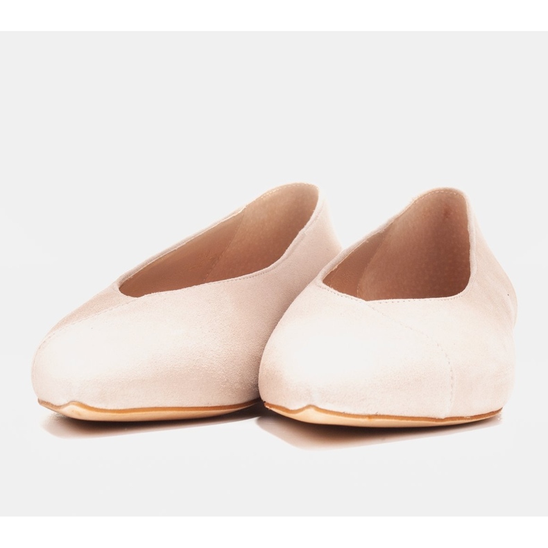 Marco Shoes Ballerines en daim naturel beige 1