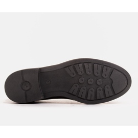 Marco Shoes Mocassins noirs en velours avec ornements 1